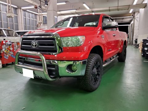 タンドラ　TUNDRA　USトヨタ　北米トヨタ　ピックアップトラック　赤い車　かっこい～ (3)